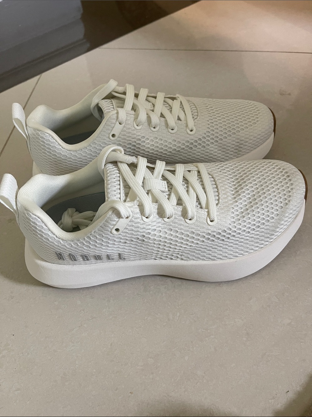Nobull White Knit Sneakers - Picture 2 of 4